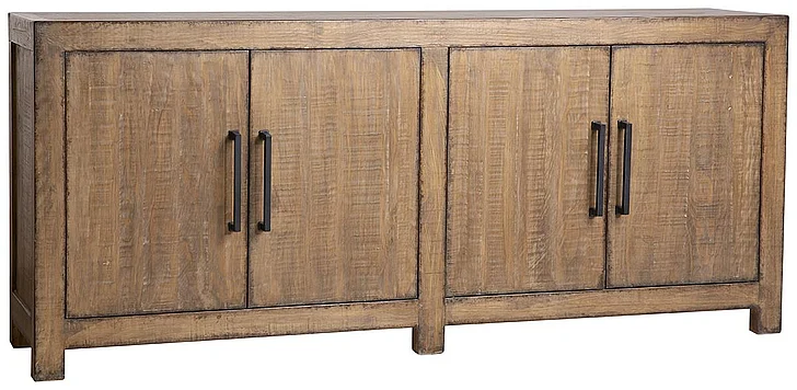 Elliot Reclaimed Pine Wood Sideboard in a Medium Brown Finish DV7871