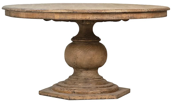 Jimro 59" Reclaimed Pine Dining Table in Antique Natural Finish DV7875