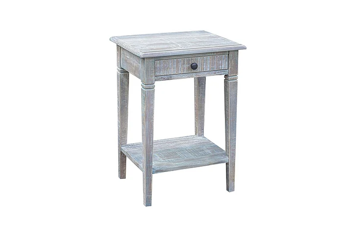 Cottage Creek Dover Chairside Table in Light Blue Multi 2845-0740