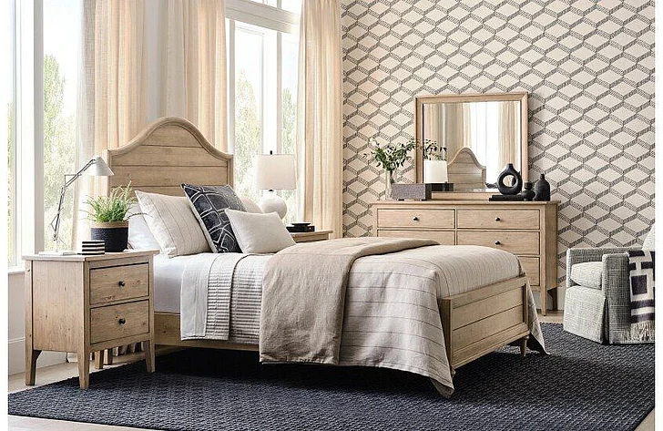 Kincaid Arbor Woodlawn 2pc Bedroom Set in Oatmeal