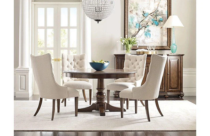 Kincaid Commonwealth Byron 5pc Round Dining Set in Brown