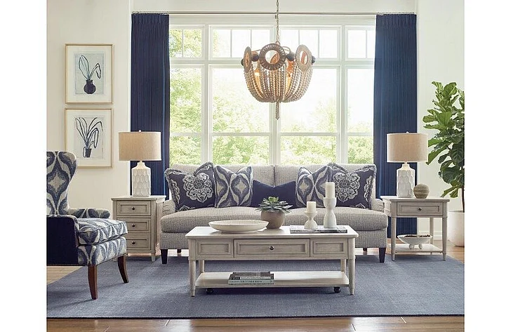 Hammary Domaine 3pc Rectangular Occational Table Set in Taupe Patina
