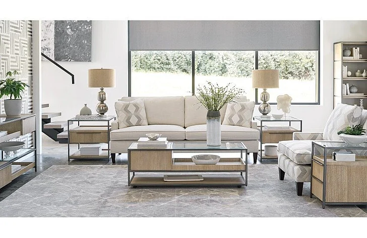 Hammary Jive 3pc Rectangular Occational Table Set in Suede