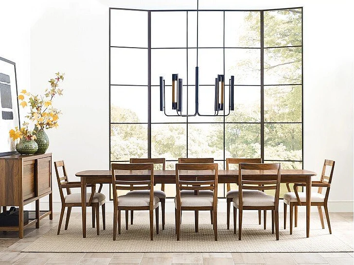 Kincaid Monogram Walnut Hudson 7pc Rectangular Dining Set