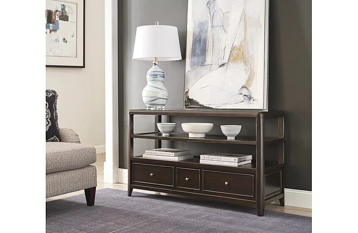 Hammary Whitaker 3pc Occation Sofa Set in Black Denim