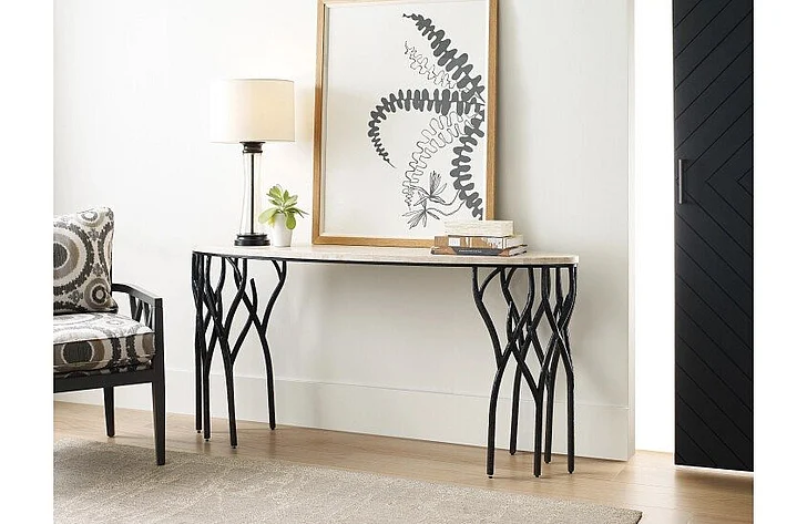 Hammary Willow 2pc Occasional Table Set in Iron