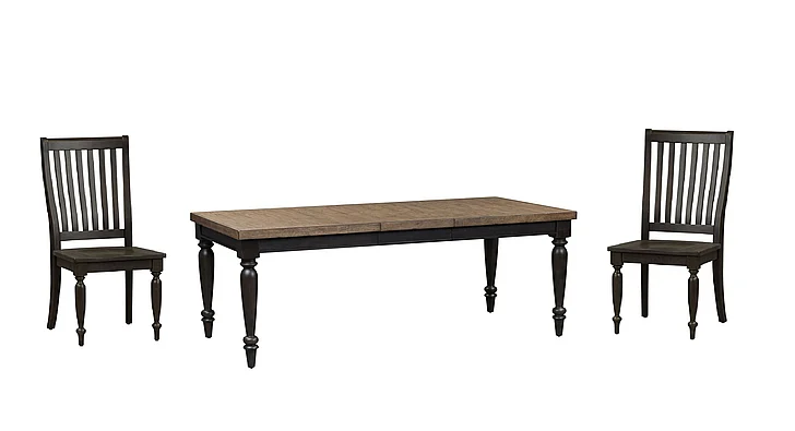 Liberty Furniture Harvest Home 7-Piece Rectangular Dining Table Set in Chalkboard