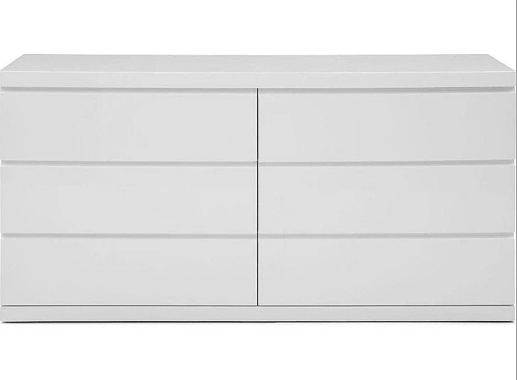 Whiteline Modern Anna Double Dresser in DR1207D-OAK