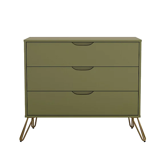 Manhattan Comfort Avira 35" Dresser in Olive Green (3-Drawer) DR1722-OG