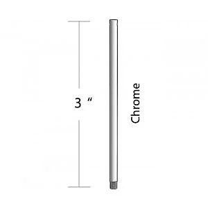 Craftmade 3" Downrod in Chrome DR3CH