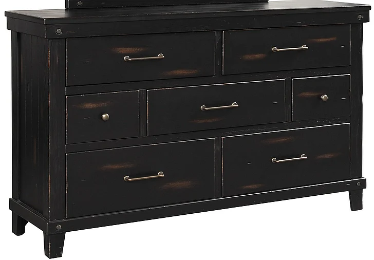 Emma Mason Signature Novaliches 6 Drawer Dresser in Black