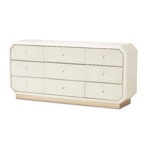 AICO La Rachelle Dresser in Medium Champagne 9034050-136