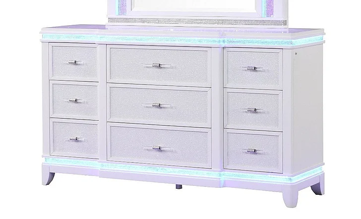 Galaxy Home Opium Dresser in White 698781097168