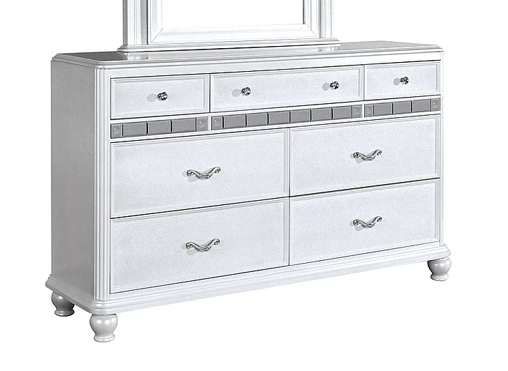 Avalon Furniture B00764 Dresser in White Pearl B00764 D-C