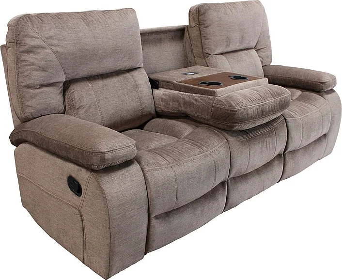 Parker House Chapman Sofa Dual Recliner Manual with Drop Down in Kona MCHA#834-KON