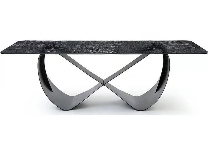 Whiteline Modern Tiffany Dining Table in DT1928-BLK