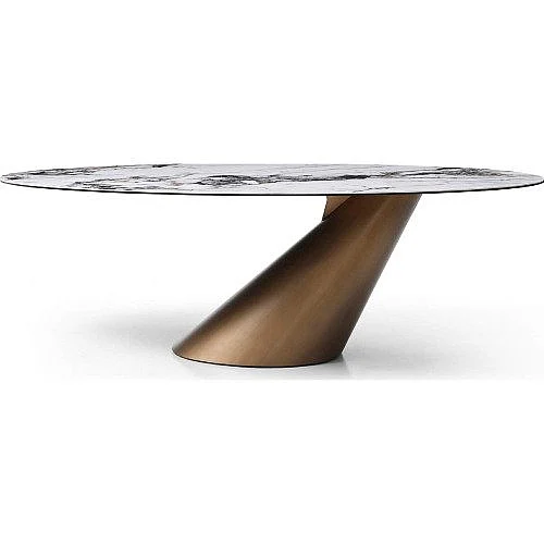 Whiteline Modern Alondra Dining Table in DT1931-BRZ