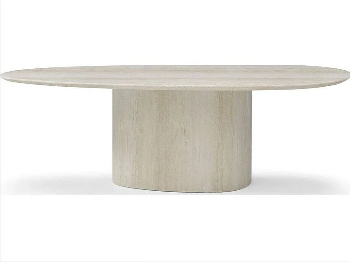 Whiteline Modern Petra Dining Table in DT2062-TRV
