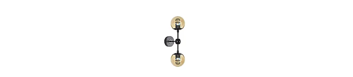 Bethel Black Frame Wall Sconce DU03W