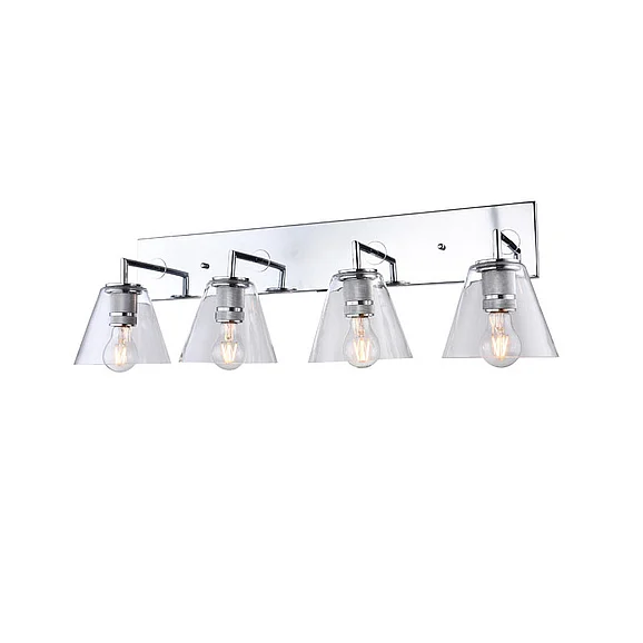 Bethel Chrome Frame Four Light Wall Sconce DU151W32CH