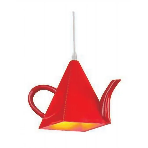 Bethel Red Tea Cup Single Pendant Light DU19RED