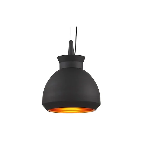 Bethel Matte Black Frame Single Pendant DU25