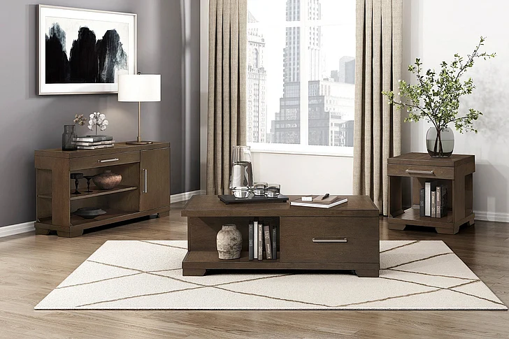 Homelegance Duncan 3pc Cocktail Table Set in Espresso