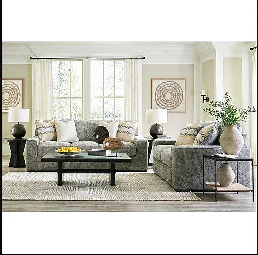 Dunmor 2pc Living Room Set in Graphite
