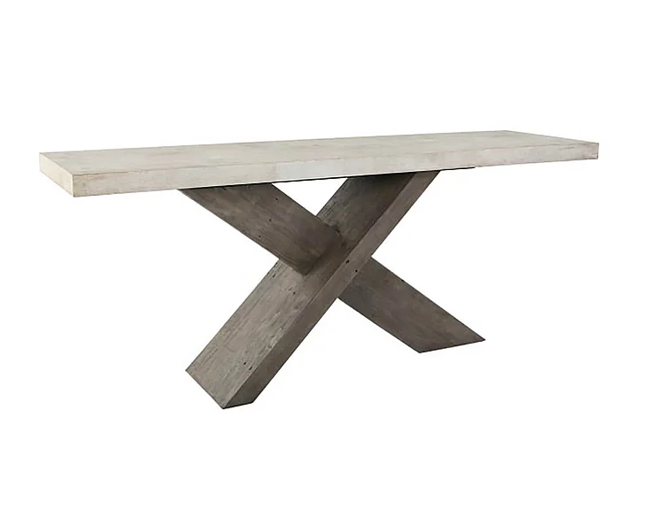 Classic Home Durant Console Table in Whitewash 51030949 PROMO
