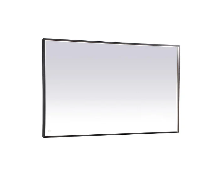 Elegant Pier 36X60 In. Led Mirror with Adjustable Color Temperature 3000K/4200K/6400K in Black MRE63660BK