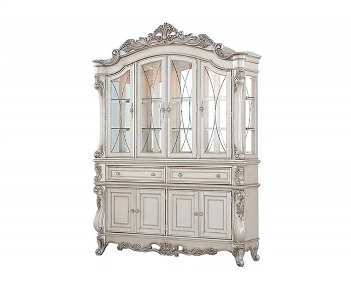 Acme Furniture Gorsedd Hutch w/ Buffet in Antique White 67444
