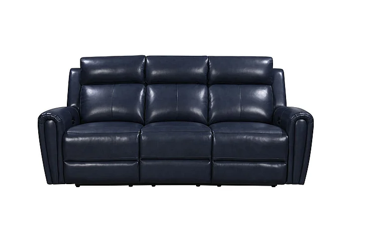 Leather Italia USA Jonathan P1 Sofa in Blue 1712-E3215-037378LV
