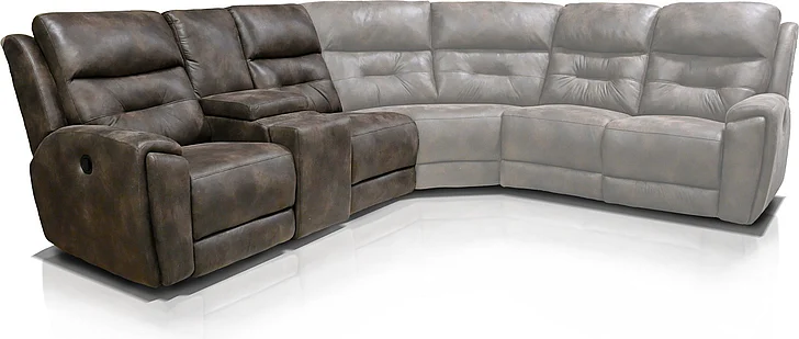 Tennessee Custom EZ3600H LAF Double Reclining Loveseat Console E3682H3
