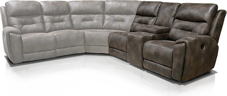 Tennessee Custom EZ3600H RAF Double Reclining Loveseat Console E3683H3