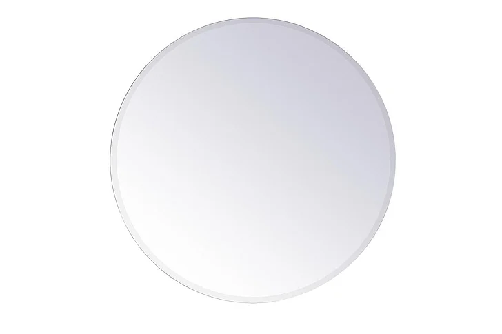 Elegant Gracin Round Mirror 36 In. in Clear MR401936