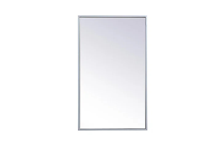 Elegant Metal Mirror Medicine Cabinet 17 In. x 28 In. in Silver MR571728S