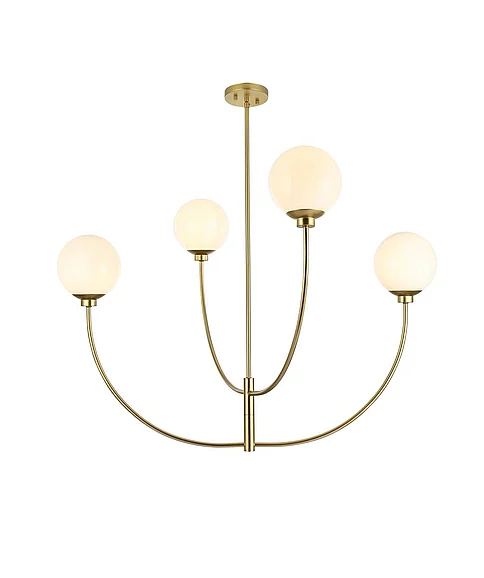 Elegant Nyomi 42 In. Pendant in Brass LD814D42BR CLOSEOUT