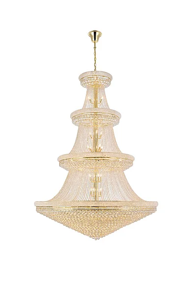 Elegant Primo 66 Light Gold Chandelier Clear Royal Cut Crystal V1800G72G/RC