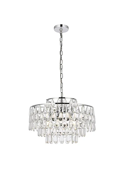Elegant Mila 20 In. Pendant in Chrome 1102D20C