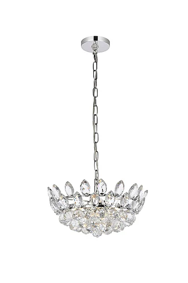 Elegant Emilia 16 In. Pendant in Chrome 1104D16C CLOSEOUT