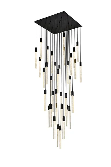 Elegant Weston 36 Lights Pendant in Black 2066G42BK