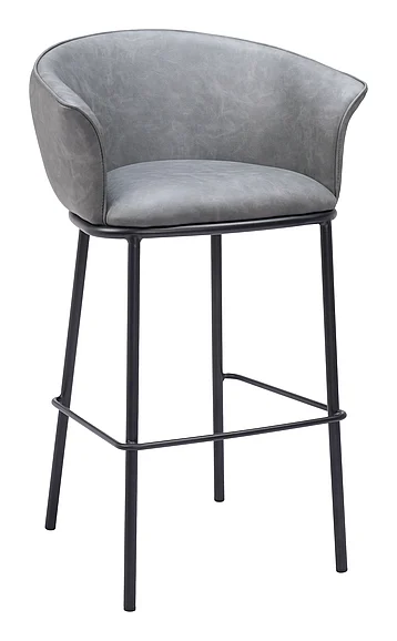 Zuo Modern Garston Barstool Gray 110177