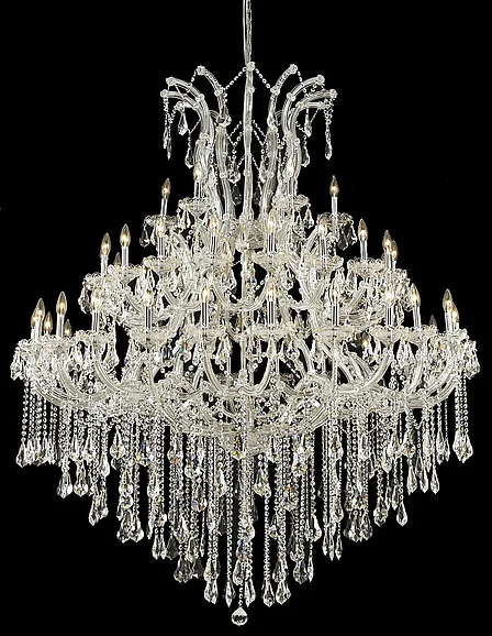 Elegant Maria Theresa 49 Light Chrome Chandelier Clear Royal Cut Crystal 2801G60C/RC