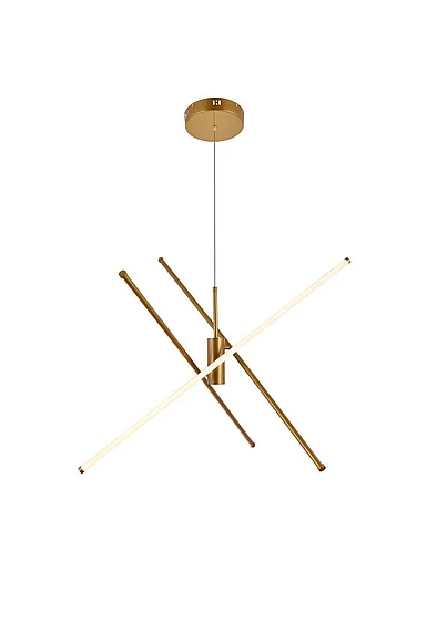 Elegant Sonya 3 Light Gold Pendant LD9001D42BR CLOSEOUT