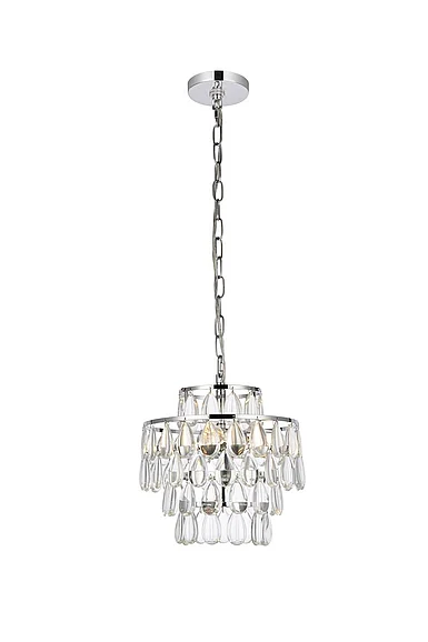 Elegant Mila 12 In. Pendant in Chrome 1102D12C