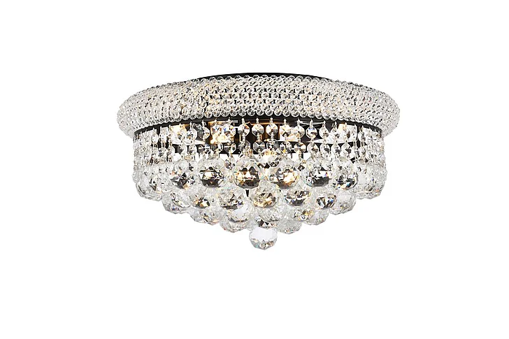Elegant Primo 16 In. Black Flush Mount V1800F16BK/RC CLOSEOUT