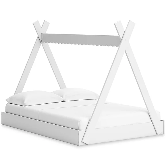 Hallityn Full Tent Bed in White EB1810-122 FedEx/UPS PROMO