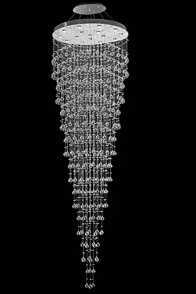Elegant Galaxy 16 Light Chrome Chandelier Clear Royal Cut Crystal V2006G36C/RC CLOSEOUT