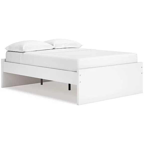 Onita Full Platform Bed in White EB9630B3 FedEx/UPS