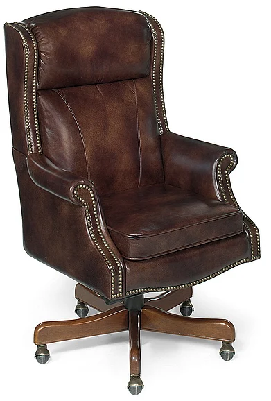 Hooker Furniture Merlin Executive Swivel Tilt Chair in Brown EC216